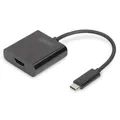 Produktbild: DIGITUS USB 3.1 Typ-C zu HDMI Grafikadapter 4K schwarz DA-70852