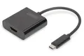 Produktbild: DIGITUS USB 3.1 Typ-C zu HDMI Grafikadapter 4K schwarz DA-70852