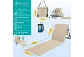 Produktbild: KESSER Gartenliege Strandmatte klappbar mit verstellbarer Rückenlehne max. 130 kg, 2 St., Strandliege mit Tragegurt, wasserdichter Handyhülle & Tragetasche, Sonnenliege faltbar für Strand, Garten & Terrasse Liegematte