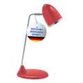 Produktbild: MAUL Schreibtischlampe LED Maulstarlet | Schreibtischlampe im Vintage Look | Stilvolle Lampe aus Metall mit 3000K Farbtemperatur | LED Tischleuchte mit Standfuß für Schreibtisch | Rot