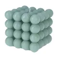 Produktbild: Deko Bubble Kerze Grün Groß 10 x 10 cm Bubblekerze 630g Eckig Dekokerze Wachskerze