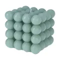 Produktbild: Deko Bubble Kerze Grün Groß 10 x 10 cm Bubblekerze 630g Eckig Dekokerze