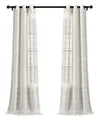 Produktbild: Farmhouse Fenstervorhang, strukturiert, Ösen, 96,5 cm B x 213,3 cm L, Weiß