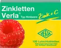 Produktbild: Zinkletten Verla Typ Himbeere Tabletten, 100 St. Tabletten