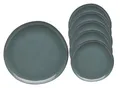 Produktbild: Van Well | URBAN Eßteller flach 27 cm grau 6er Set - Steinzeug modernes Geschirr, funktional & stylish