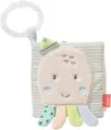 Produktbild: Fehn Greifspielzeug Meereskinder, Stoffbuch Oktopus, mit Ring zur Befestigung an Kinderwagen, Babyschale oder Bett