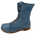 Produktbild: Andrea Conti Damen Leder Stiefel Schnürboots blau 41 EU