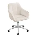 Produktbild: WOLTU Homeoffice Stuhl, Schreibtischstuhl, Drehstuhl, Samt Beige