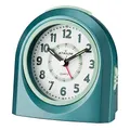 Produktbild: Atrium Kinderwecker Jugendwecker Analog Quarz mit Licht, Snooze & schleichende Sekunde - leise ohne Ticken - Lernwecker für Jungen & Mädchen - Geschenk Schule & Geburtstag Hellblau Türkis A921-35