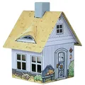 Produktbild: Crottendorfer - Räucherhaus Metall inkl. Räucherkerzenhalter - für Räucherkerzen Gr. M - Maße: 7,2 x 7,8 x 9,8cm - Motiv: Strandhaus - Made in Germany