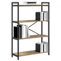 Produktbild: vidaXL Bücherregal Artisan-Eiche 80 x 30 x 120 cm Holzwerkstoff, Moderner Industrie-Bücherregal, Gestell für Stauraum, Deko Regal für die Wohnung, freistehender Buchschrank