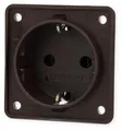 Produktbild: Berker 947782501 Steckdose SCHUKO, mit Steckklemmen, Integro Modul-Einsätze, braun matt
