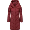 Produktbild: Ragwear Steppmantel Natalka Soft YOUMODO Warmer Wintermantel mit hohem Kragen und Kapuze rot XXL (44)