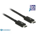 Produktbild: Delock Thunderbolt 3 Kabel 1m schwarz - Thunderbolt-Kabel