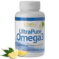 Produktbild: Omega 3 Fischöl Kapseln Vitamin E EPA DHA Hochdosiert 800 mg 600 mg 120 Stück