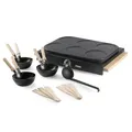 Produktbild: DOMO DO8719W Gourmet-Set Wok-Set/Pancake- Holzdesign - 6 Personen