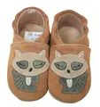 Produktbild: HOBEA-Germany Krabbelschuhe für Jungs und Mädchen in verschiedenen Designs, Modell Schuhe:Waschbär braun, Schuhgröße:20/21