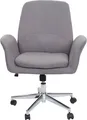 Produktbild: Bürostuhl MCW-K23, Schreibtischstuhl Drehstuhl Lehnstuhl, Stoff/Textil mit Armlehne grau