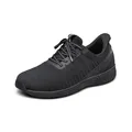 Produktbild: Orthofeet Herren Orthopädischer Hands-Free Yari Slip-in Sneaker – Komplett Schwarz, Größe 40
