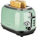 Produktbild: KORONA Retro 2-Scheiben Toaster mint - Schwarz/Grün