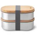 Produktbild: Black+Blum 2in1 Lunchbox in Silber - 2x 500 ml