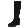 Produktbild: Ital Design Damenschuhe Stiefel High-Heel Stiefel, DES618S-, Textil, Schwarz, Gr. 37