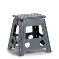 Produktbild: Zeller 13037 Premium Klapphocker faltbar, Kunststoff, anthrazit, TÜV geprüft, belastbar bis 150 kg, ca. 38,5 x 31,5 x 39 cm