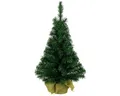 Produktbild: Kaemingk Dekobaum Minibaum Weihnachtsbaum Kunststoff Jutesack indoor D.30cm H.45 cm grün