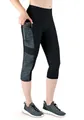 Produktbild: VS Variosports 3/4-Leggings Damen 3/4 Capri Leggings mit Seitentasche, hoher Bund & blickdicht Damen 3/4 Sporthose blickdicht, hoher Bund, Quick Dry & 4-Wege-Stretch