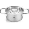 Produktbild: Fissler Pure Collection / Edelstahl-Kochtopf (Ø 16 cm, 1,9L) Töpfe inkl. Metall-Deckel, Innen-Skalierung – Induktion