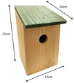 Produktbild: 1 X Vogel Nestbau Nest Box Holz Garten Haus Klein Vögel Blau Tit Rotkehlchen