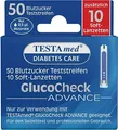 Produktbild: TESTAMED GlucoCheck Advance 50 Teststr.m.10 Lanz. 1 P