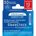 Produktbild: TESTAMED GlucoCheck Advance 50 Teststr.m.10 Lanz. 1 P PZN 13331394