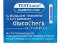Produktbild: GlucoCheck Advance Blutzuckerteststreifen 50 Stk. Blutzuckermessung