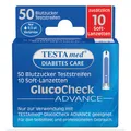 Produktbild: GlucoCheck Advance - 50 Teststreifen - PZN 13331394 - OVP vom med. Fachhändler