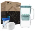 Produktbild: Wasserfilterkanne aus Glas 2.9 L Blau Kompatibel mit Brita-Wasserfilterkartus
