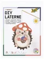 Produktbild: FOLIA Bastelartikel DIY Laterne Igel (Hedgehog) inkl. 1 LED-Licht und Batterien