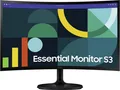 Produktbild: Samsung Essential S24D364GAU Schwarz 59 cm LED-Monitor, 24 Zoll, Curved-Display