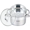 Produktbild: 3-Tlg Matowarka Dampfgarer Dampfkochtöpfe 20cm KLAUSBERG KB-7138