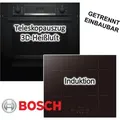 Produktbild: Bosch Einbau Backofen Set PKM Induktionskochfeld 71 Liter Schwarz Hydrolyse Pizzafunktion Induktion 60 cm - Schwarz