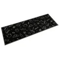 Produktbild: vidaXL Küchenteppich Waschbar Morgen Schwarz 60x180 cm Samt