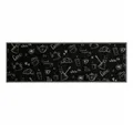 Produktbild: vidaXL Teppich, Küchenteppich Waschbar Morgen Schwarz 60x180 cm Samt