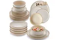 Produktbild: SÄNGER Tafelservice Rio Geschirrset (24-tlg), 6 Personen, Steingut, Handmade, Creme Beige, Erweiterbar, VALUE COLLECTION