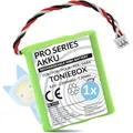 Produktbild: Wicked Chili Pro Series Ersatzakku 1x Akku für Toniebox, 50AA5S Pro Series Ersatz-Akku Batterie für original Tonies Musikbox (Inkl. Schaumstoff Pad, 2.000 mAh NiMH Akku 3,6V)