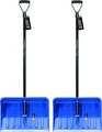 Produktbild: 2x Schneeräumer Schneeschieber Schneeschaufel Alpinus blau stark Schaufeln
