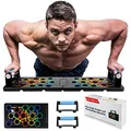Produktbild: 24 in 1 Liegestütze Brett Faltbare Tragbare Pushup Ständer Heim Fitness Training mit Handgriff für Muskeltraining Effektiv Formen