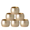 Produktbild: Argon Tableware Metallische Serviettenringe - 4,5cm - Gold - Pack Von 6