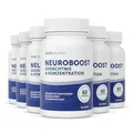 Produktbild: NeuroBoost: Nahrungsergänzungsmittel mit Ginkgo biloba, Vitamin B12 & Kräuterextrakten – Gedächtnis, Konzentration & kognitive Gesundheit – 60 vegane Kapseln (6)