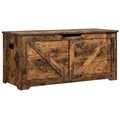 Produktbild: VASAGLE Sitzbank, Spielzeugtruhe, Sitztruhe, 80 / 100 (Länge) x 40 x 46 cm braun 100 cm