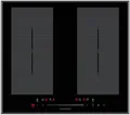 Produktbild: Wolkenstein WIF60-2FZF Induktionskochfeld, 60 cm breit, Touch/Slider, 4 Kochfelder, 9 Heizstufen, Timer, Kindersicherung, schwarz